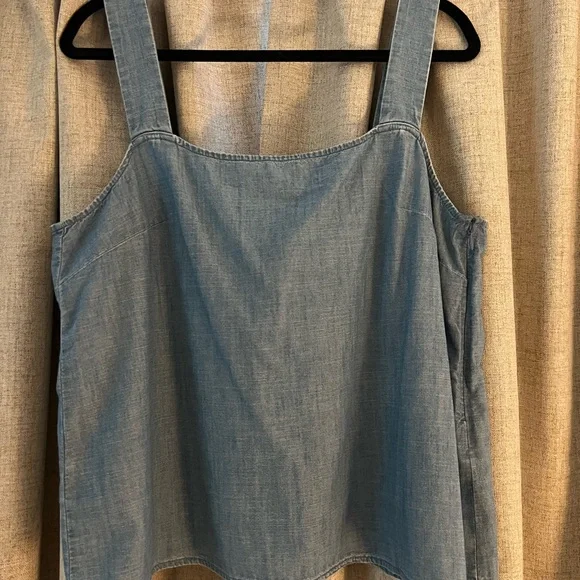 J. Crew Blue Denim Tank Top - Picture 1 of 4